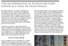 Russian Military Power as a Tool of State Policy
