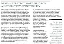 Russian Strategy Mobilising for a 21st Century of Instability