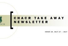 4 August 2020 – CHACR Weekly Take Away Newsletter Issue 19