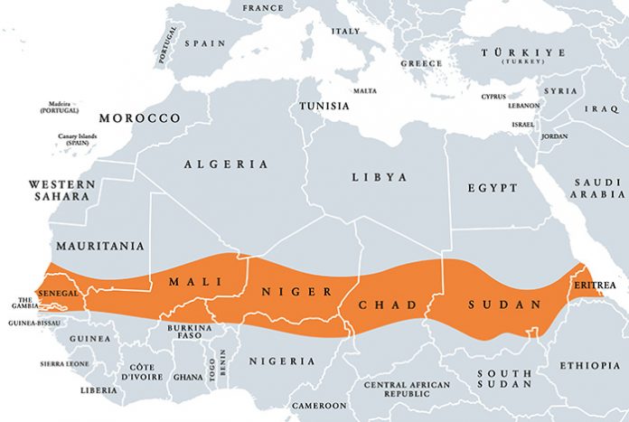 The Sahel political map